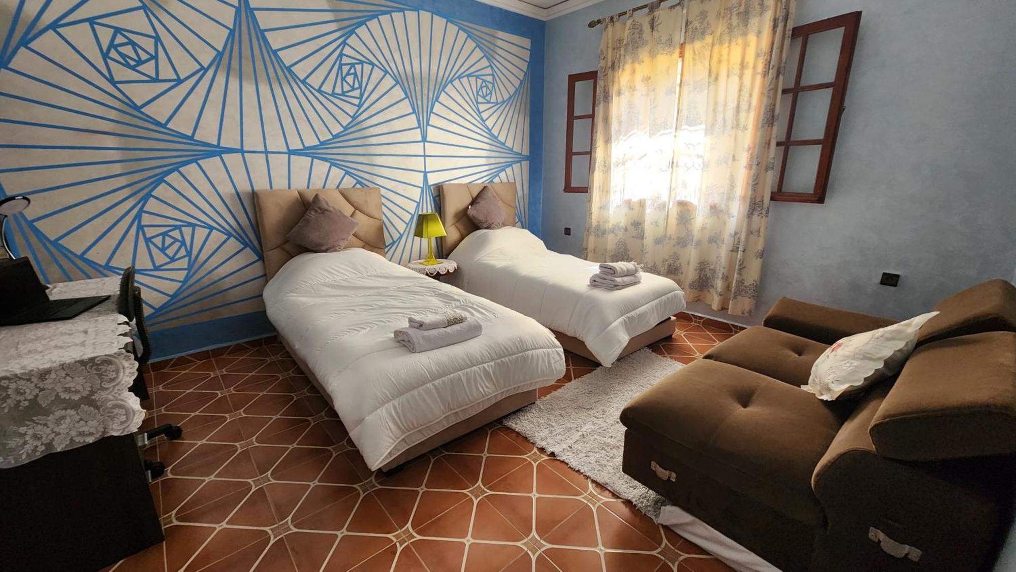 Appartement Riad 5Min A Pied De L'Aeroport Marrakesz Zewnętrze zdjęcie