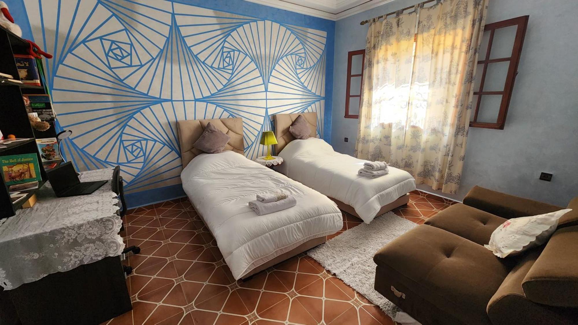Appartement Riad 5Min A Pied De L'Aeroport Marrakesz Zewnętrze zdjęcie